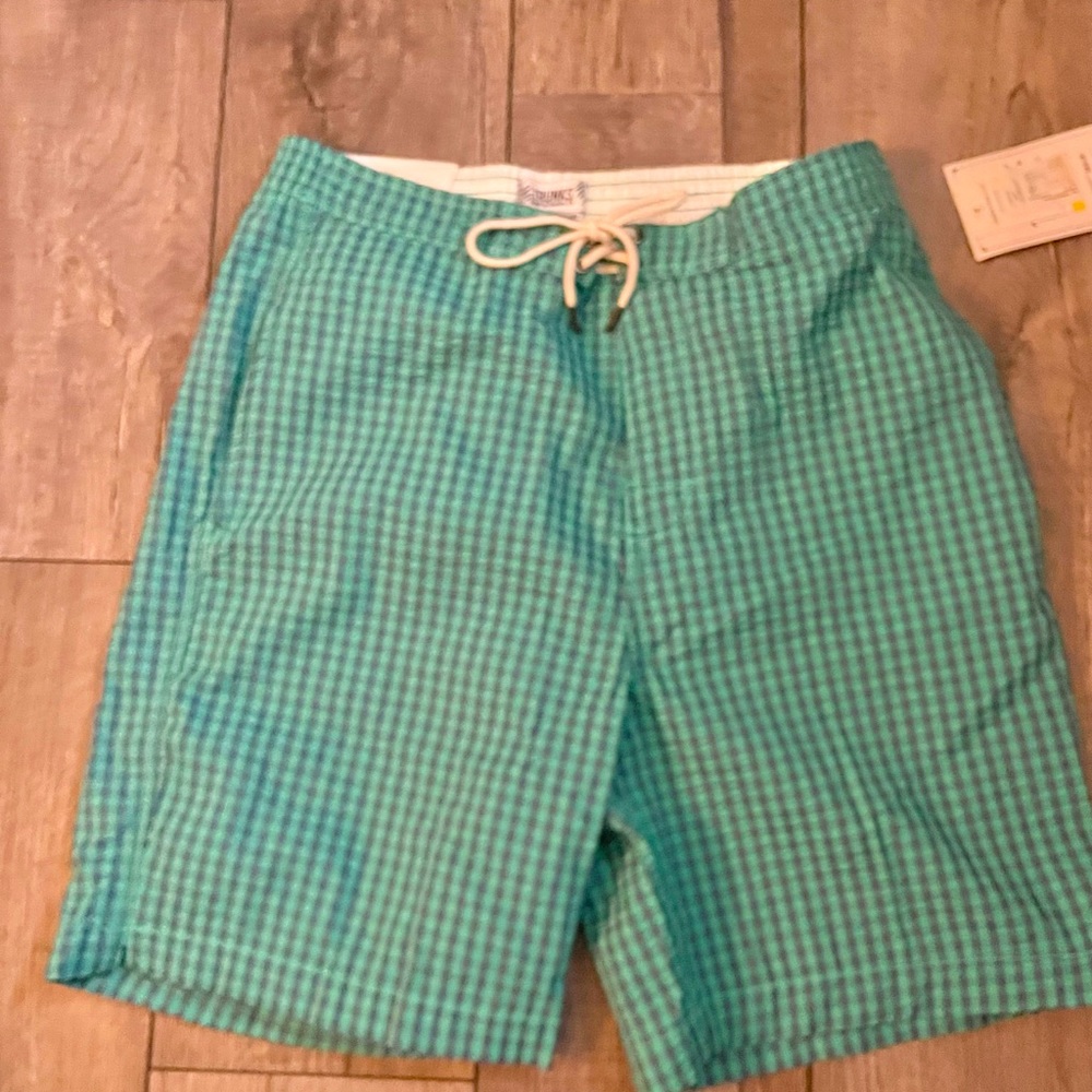 Trunks Surf & Swim Co Swim Trunk Tie Waist Quick Dry Easy Fit Comfort Mesh NWT